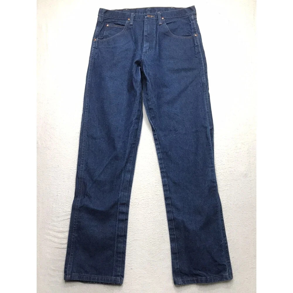 WRANGLER 13MWZ Cowboy Cut Jean Men 33x34 Dark Wash Rodeo Western Mexico